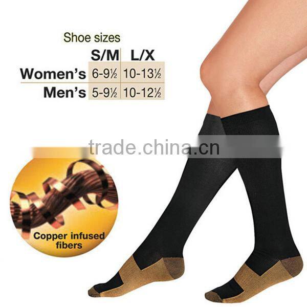 Men's Women's Anti-Fatigue Knee High Stockings Compression Support Socks