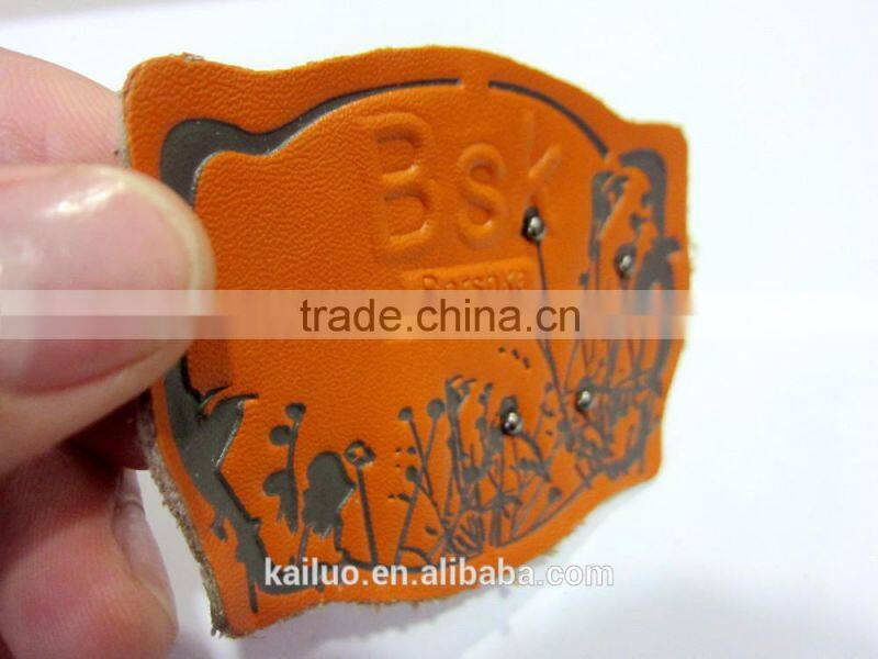 hot sale jeans leather label