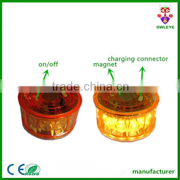 12Pcs Led Solar-powerd beacon Light With Magnet