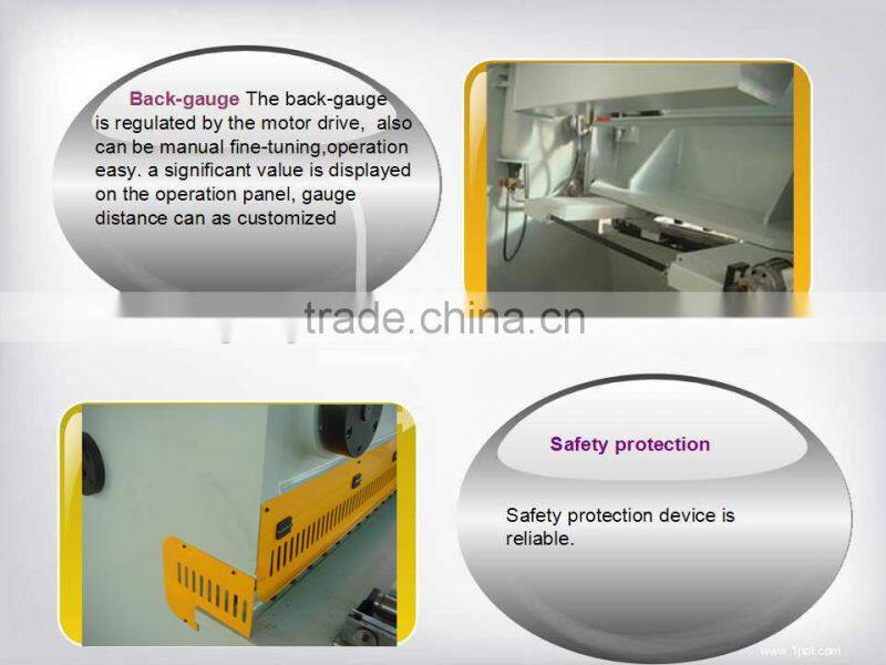 Hot sale 4000mm nc steel guillotine shear machine hydraulic metal sheet cutting machine 8mm