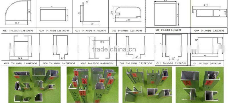 CE Certificated Extruded Aluminum profile to fabricate window frame