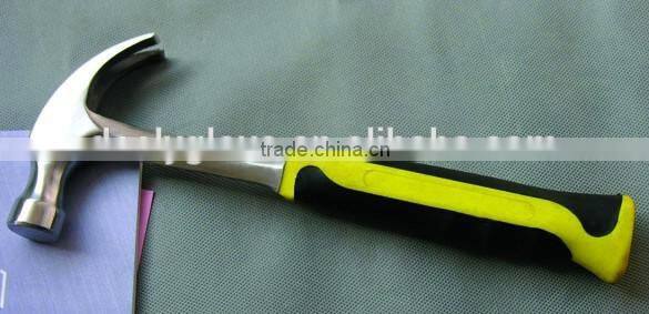 good quality brass brass claw hammer American type tool claw hammer with plastic coated handle TPR coating hammer