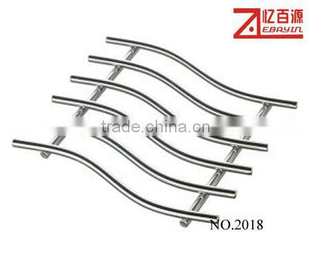 chrome plated metal table mat