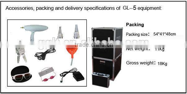 Nd:yag Q-switch pigment arm tattoo removal laser