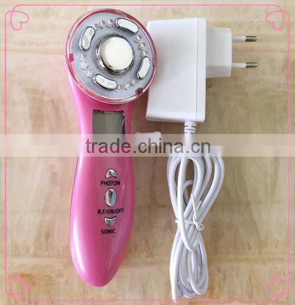 portable home use professional 3 in 1 ultrasonic led light skin lifting beauty equipment