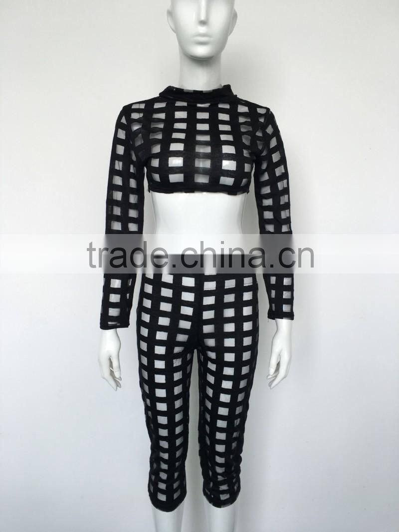 Bonvatt Europe and the United States sexy self cultivation spent two piece bandage pants nightclubs