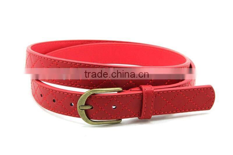 2017 innovative western style in black matter pu/genuine leather belt