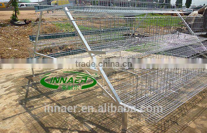 3 tiers galvanized Poultry cage for Nigeria/Tanzania poultry farm