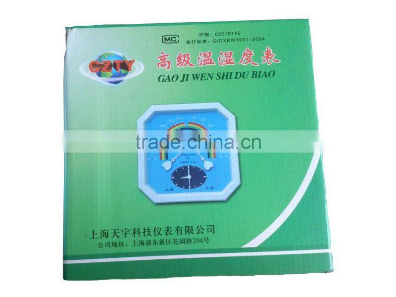 High Quality Wall Colck Type Plastic Bimetal Thermometer Hygrometer