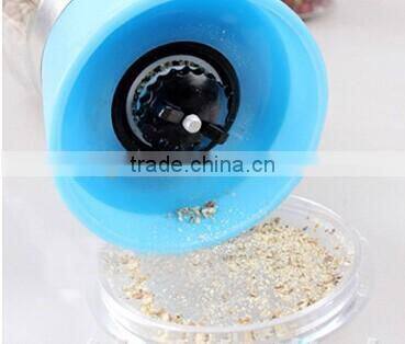 glass salt & pepper mill/grinder glass spice jar