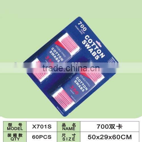 cotton buds in double blistercard packing