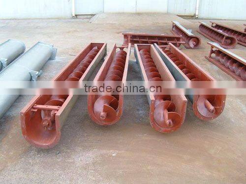 Shaftless screw conveyor for wastewater treatment equipment