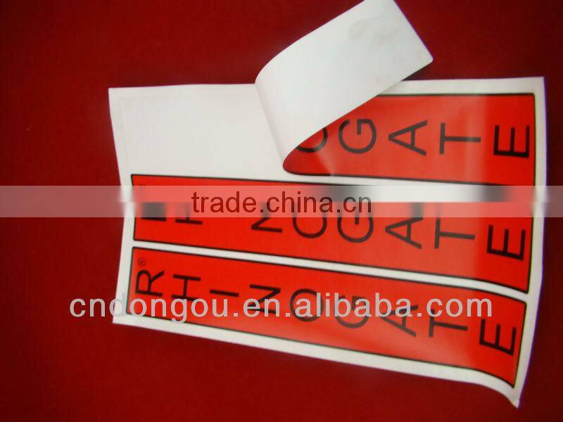 OEM self adhesive printed eco-friendly sticker paper