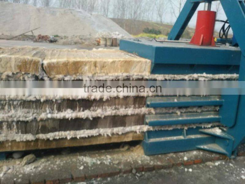 Fiber, mineral wool baler/ baling press machine/ compactor