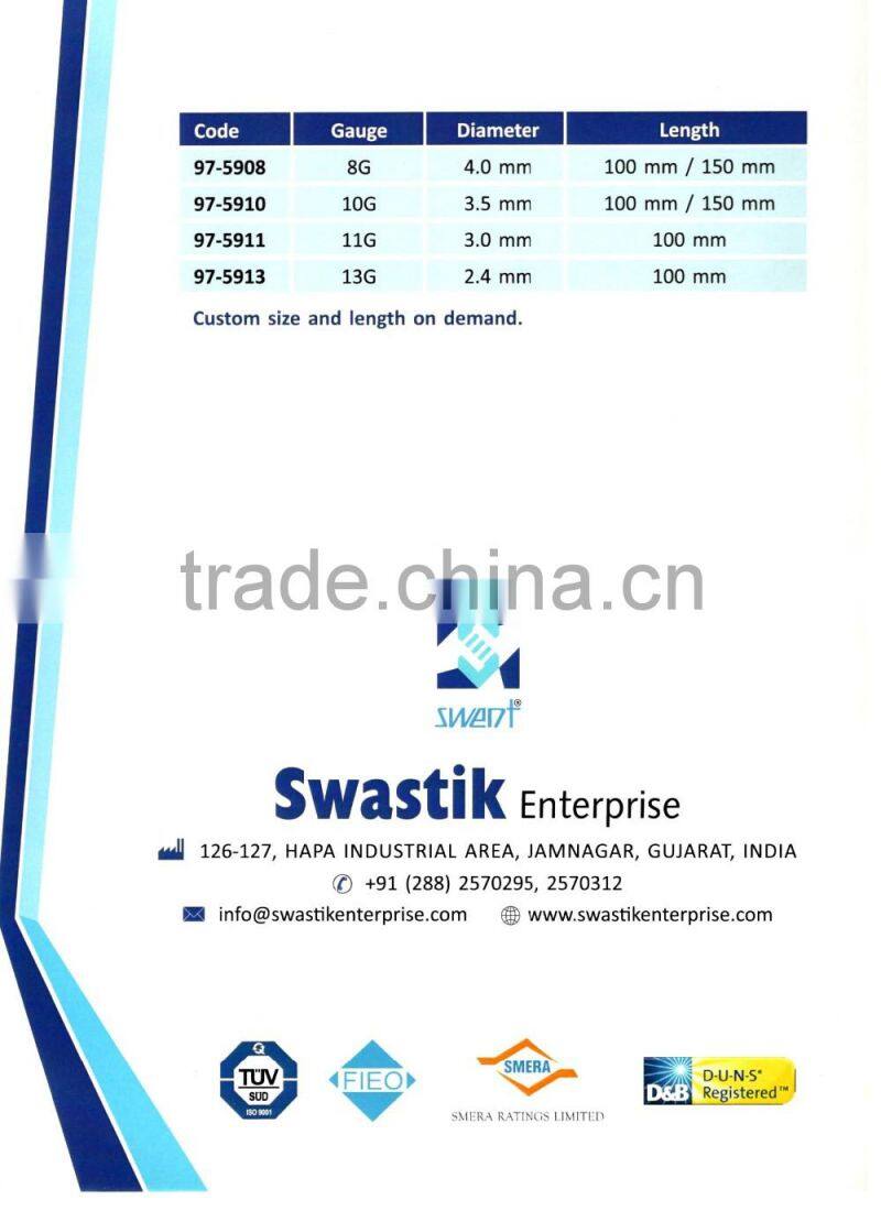 Jamshedi type Bone Marrow Biopsy Needles