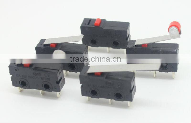 Micro switch 5A 250VAC with short lever