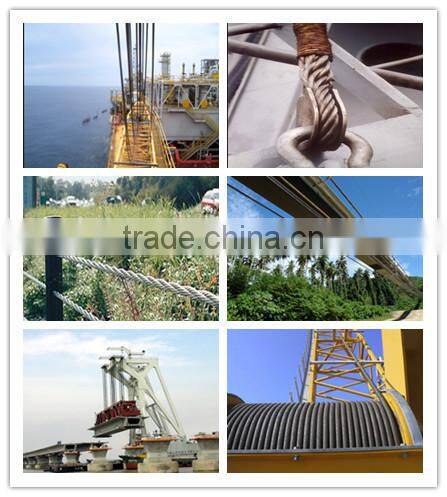 Linyi WELLS zinc galvanized steel wire rope/cable 1x19 6*19