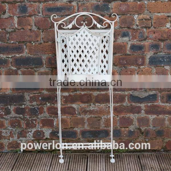 Powerlon Vintage wrought iron folding patio chair