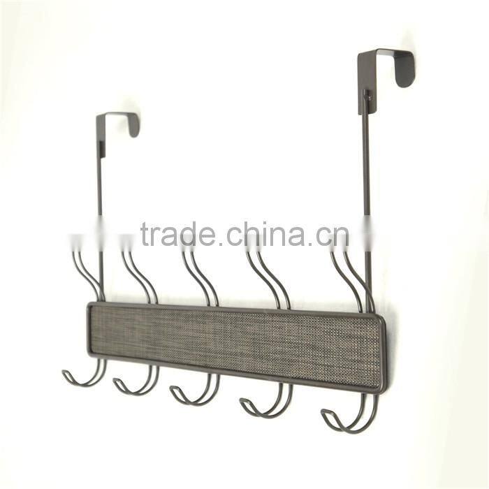 Metal Door Hanging Rack, 5 Hooks