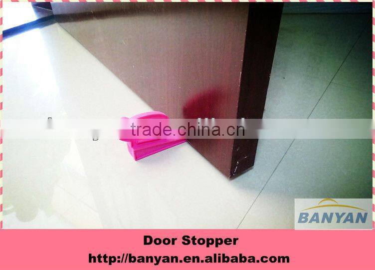Decorative door stoppers , high quality baby safety silicone door wedge