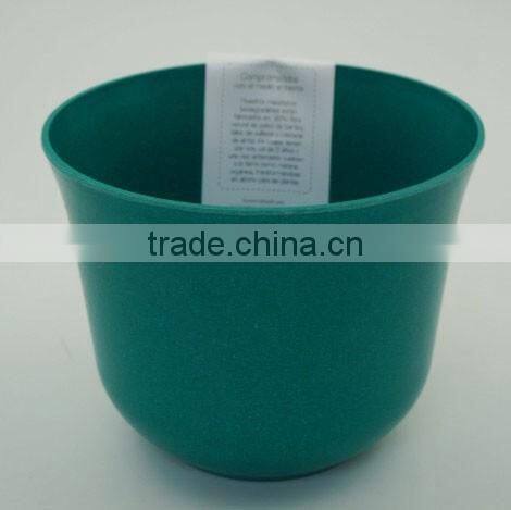 Bamboo fiber bio and eco flower pot