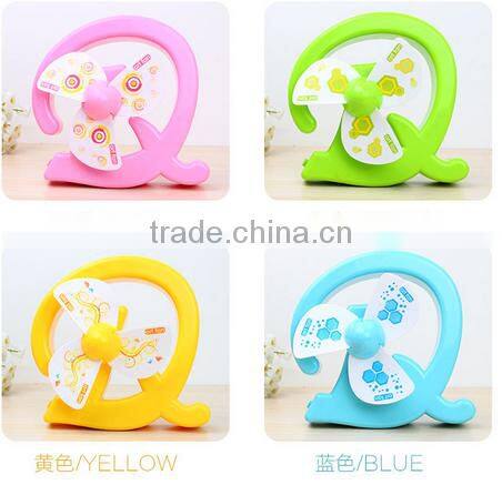 Wholesale Stock Small Order Plastic Portable USB Letters Mini Fan