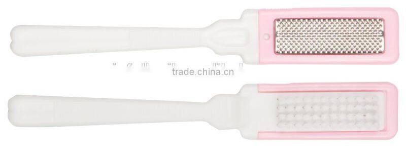 Plastic Foot Brush with long handle ,metal btush with callus remover