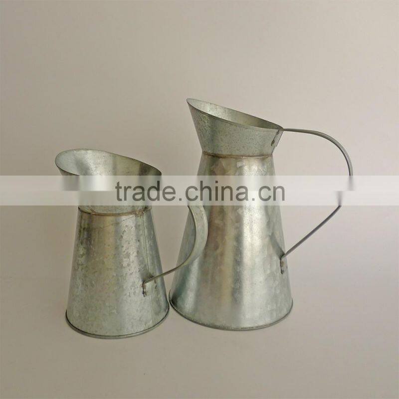 FB0001 flower galvanized metal bucket with handle Pot Planter