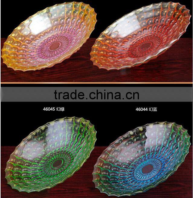 attractive and durable glass fruit plate