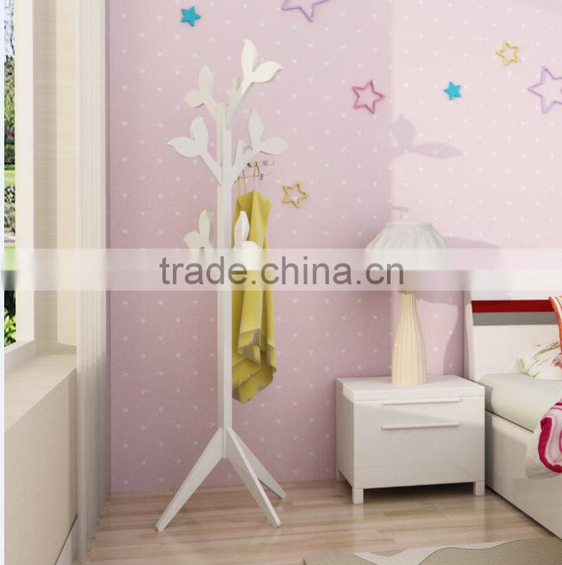 New design MDF DIY tree shaped coat rack stand colorful wall coat rack clothes hanger rack wholesale