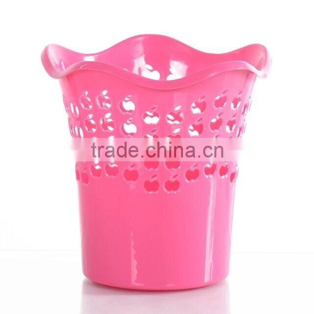 plastic round shape hotel trash can