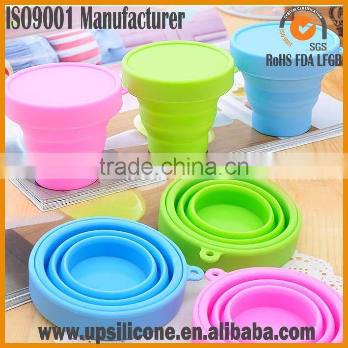 hot sale food grade camping cup foldable camping drinking cups