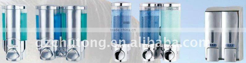 2011 Newest Hotel amenities double soap dispenser