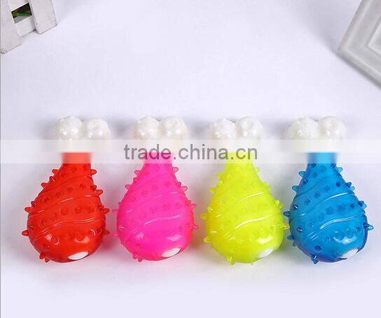 new Eco-friendly TPR fashion Chew pet toys transparent ball