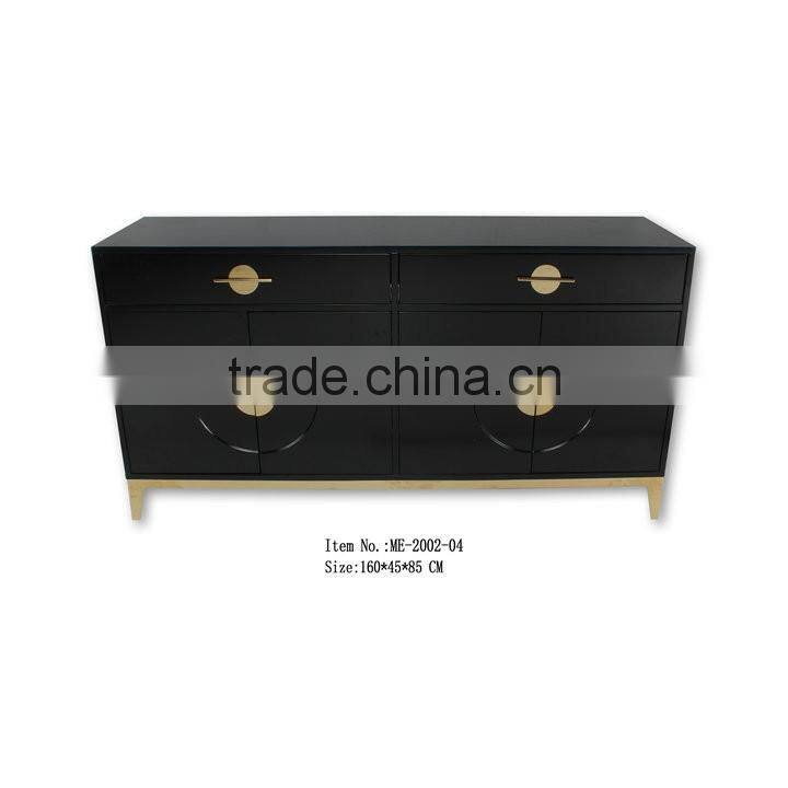 MDF material white Cabinet for living room