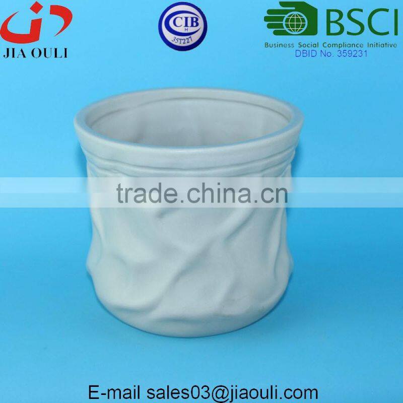 Dolomite material Biodegradable planter Small Ceramic planter for Succulent Plants