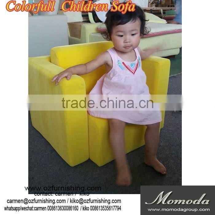 2017 new lovely blue and pink PU mini sofa for baby kids and children colorfull children furniture nursery school furniture