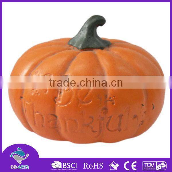 Flat golden pumpkin halloween bar decoration