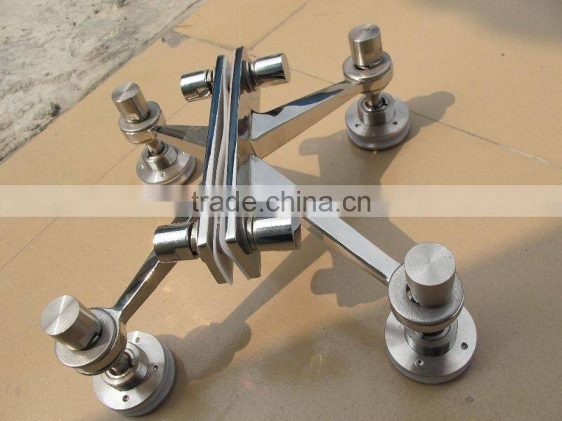 Stainless Steel Curtain Wall Fittings Glass Spider System Fittings