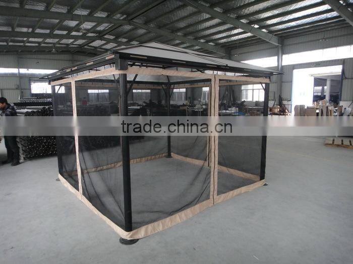 3x3M Aluminum outdoor pc roof gazebo deluxe polycarbonate gazebo