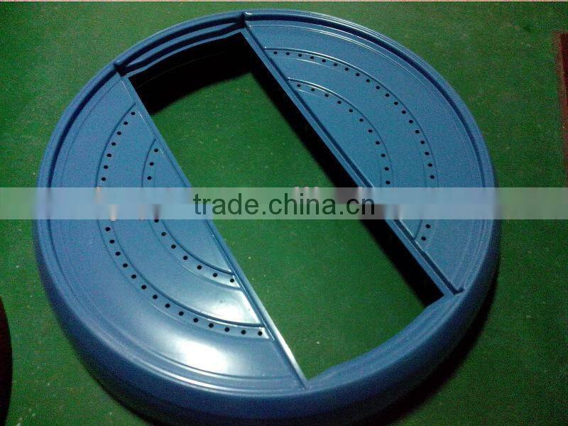 big thermoforming vacuum forming round drum cover of plastic