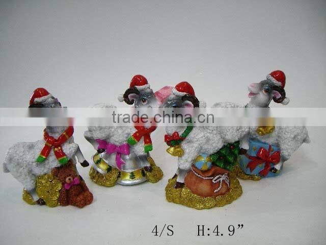 2015 christmas sheep figurine crafts