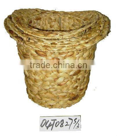 decorative water hyacinth flower holder/planter/basket