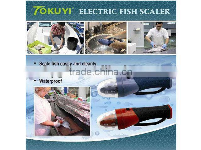 Small kitchen appliance electric fish scaler, cordless power fish scaler