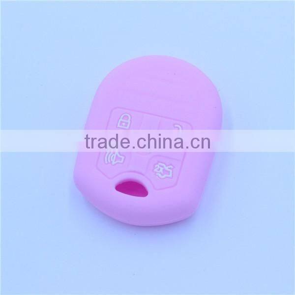 Funny silicone promotion gifts, 5 buttons silicone car key case shell for ford remote keys