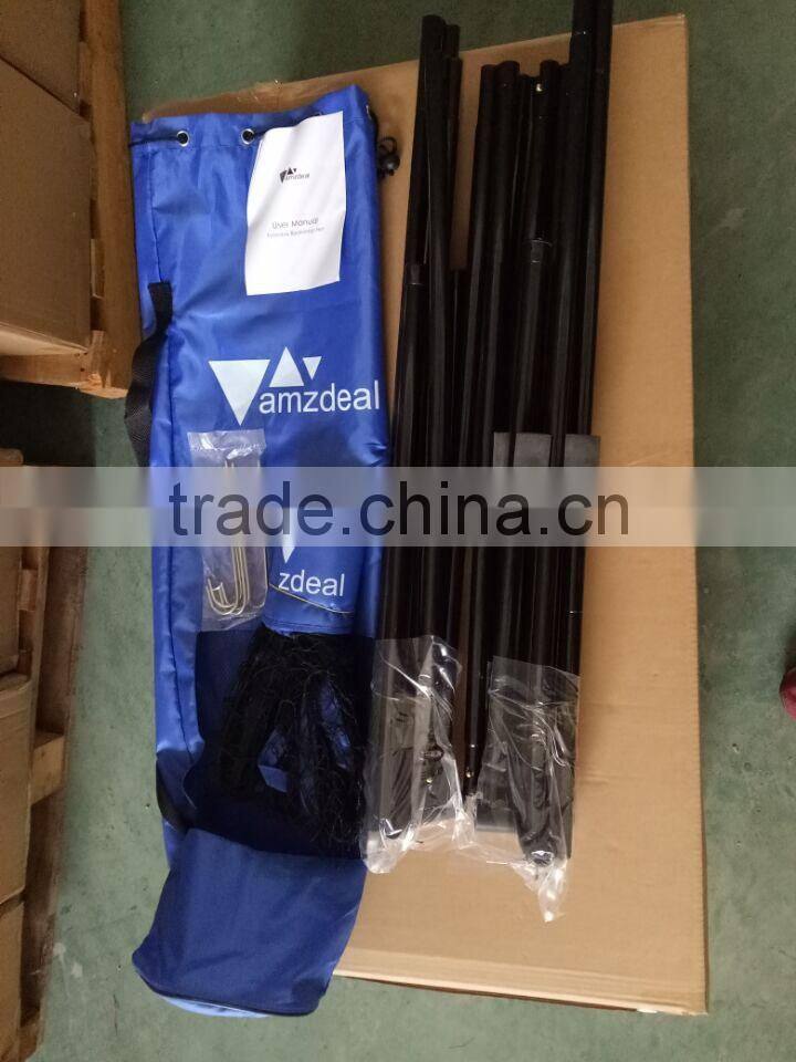 2017 new factory selas adjustable badmintion net,badminton net with poles,badminton net,badminton stand,badminton arm