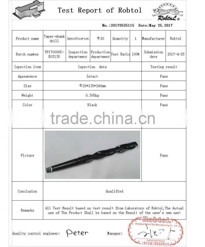 20mm Morse taper shank Hss Twist Drill Bits Cobalt Fully Ground Bright Finish drilling Metal Forged Alloy