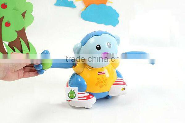 2015 guangdong oem manufacture new hot walking talking plastic animal toys with sound and music for babys