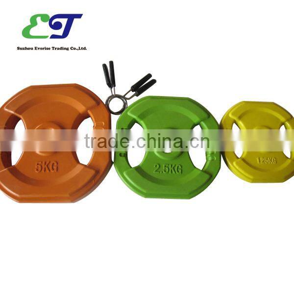 Olimpic square weight plates with two handles/color plate/10kg/15kg/20kg olimpic bumper plates