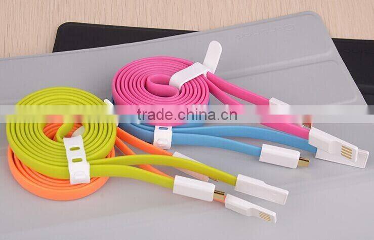 Micro USB Flat Charging Cable Charger line for mobile phone